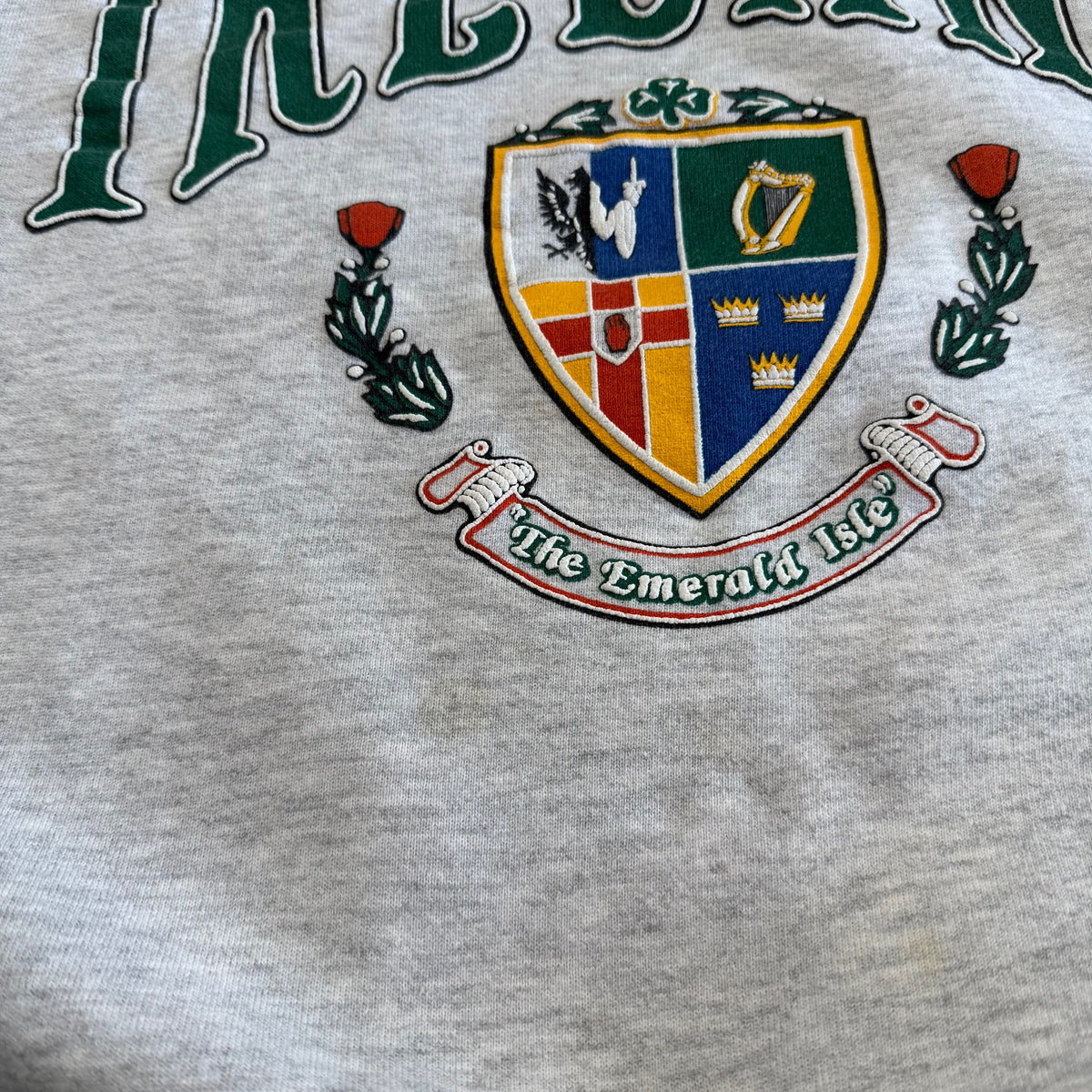 Vintage Republic of Ireland Embroidered Crewneck Sweatshirt