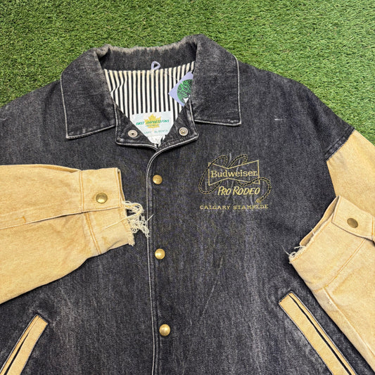 Budweiser x Calgary Stampede Denim Jacket L