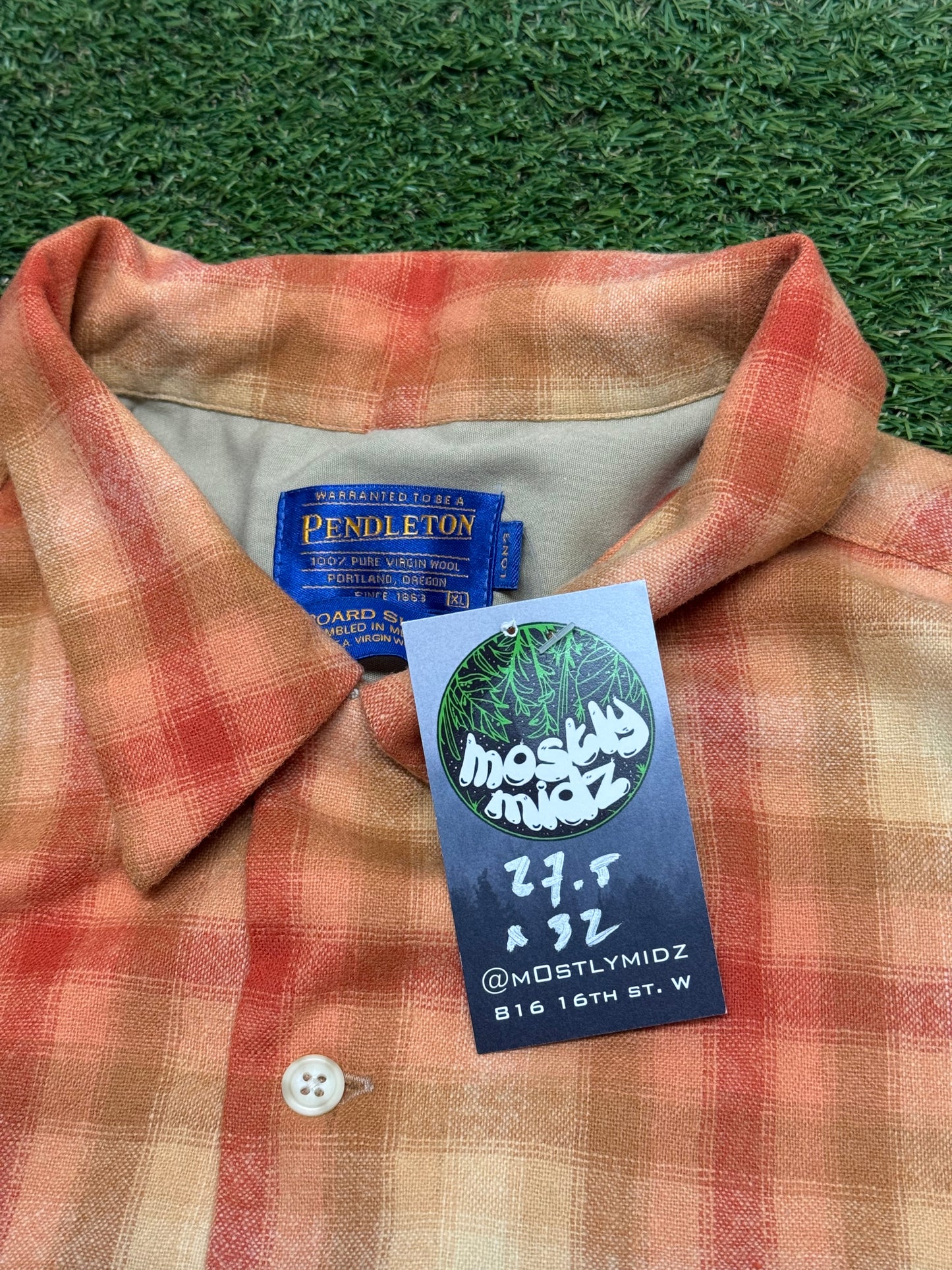Pendleton Wool Shirt XL Long
