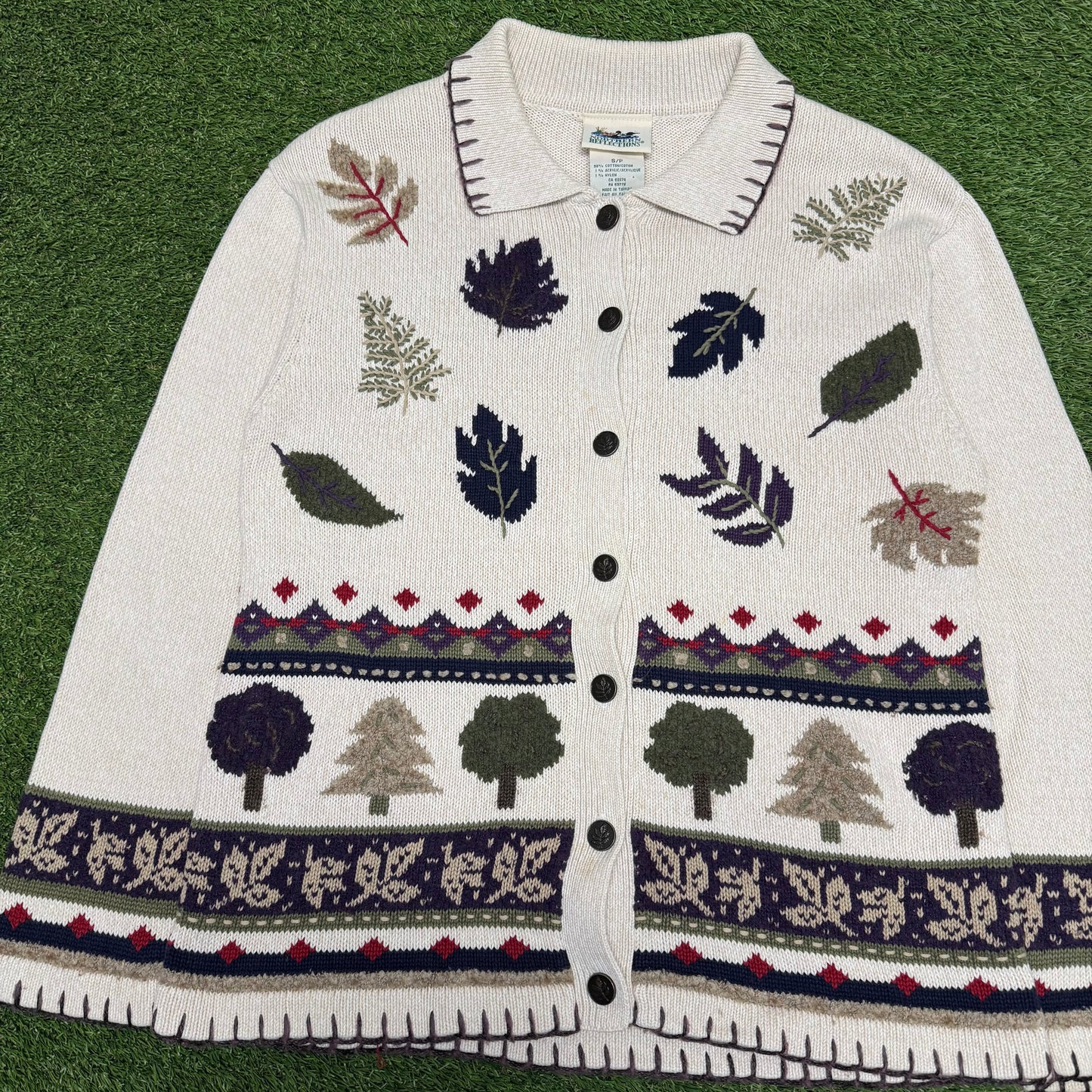 Fall Button Up Sweater Small