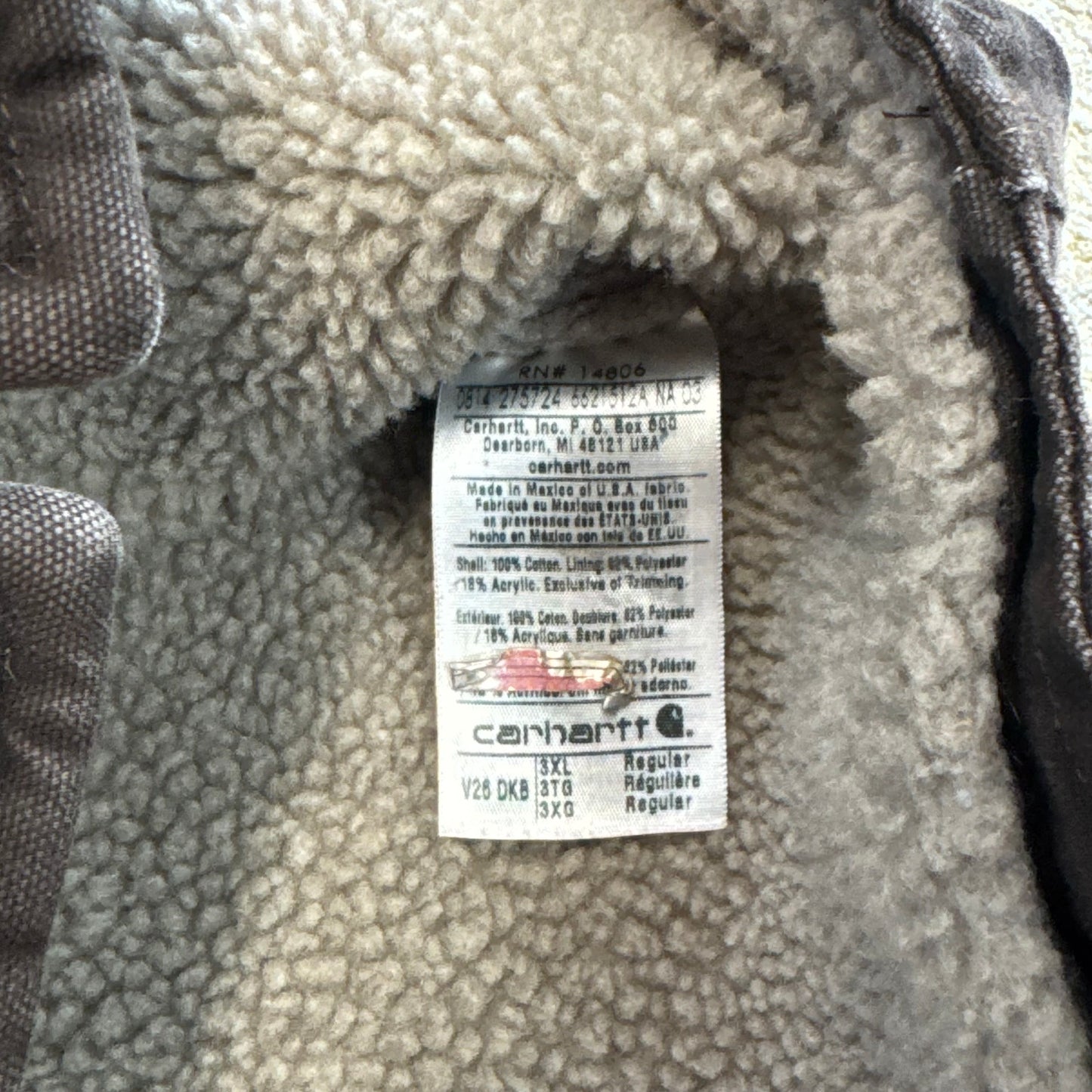 3XL Carhartt Vest Brown