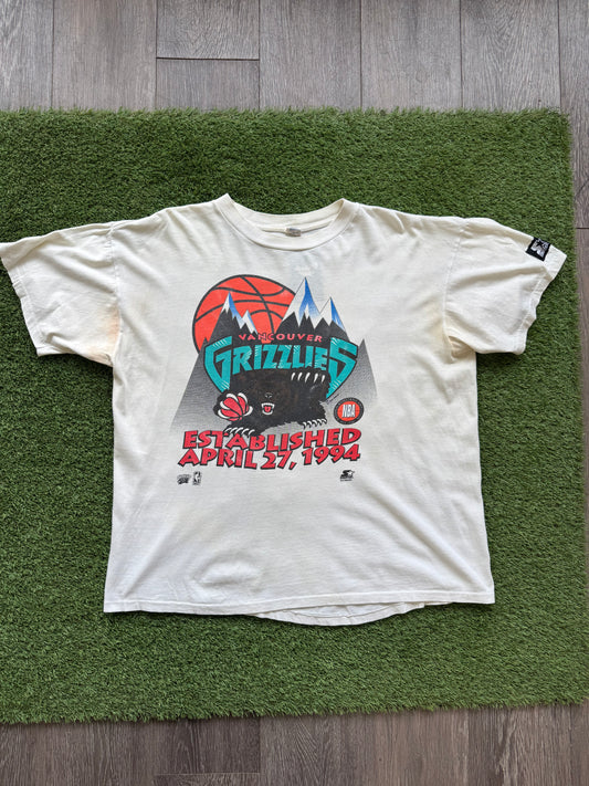 1994 Vancouver Grizzlies T-Shirt 24.5x26.5 L