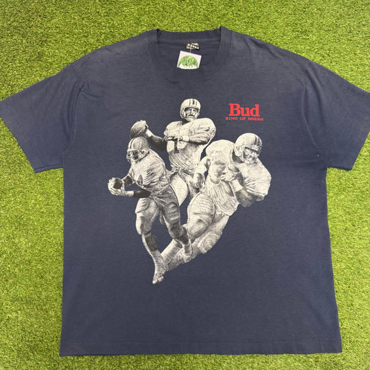 Budweiser Football T-Shirt XL
