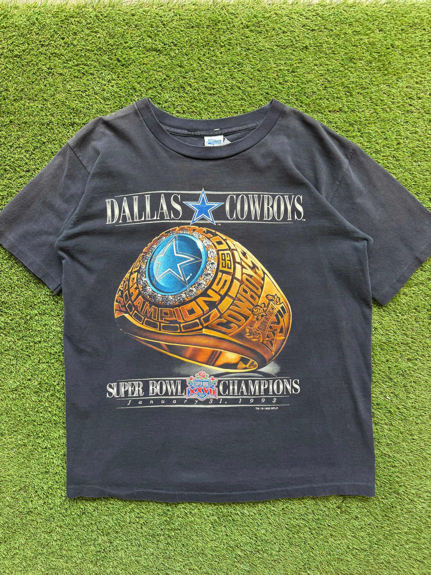 1993 Dallas Cowboys Ring T-Shirt L 22x27.5