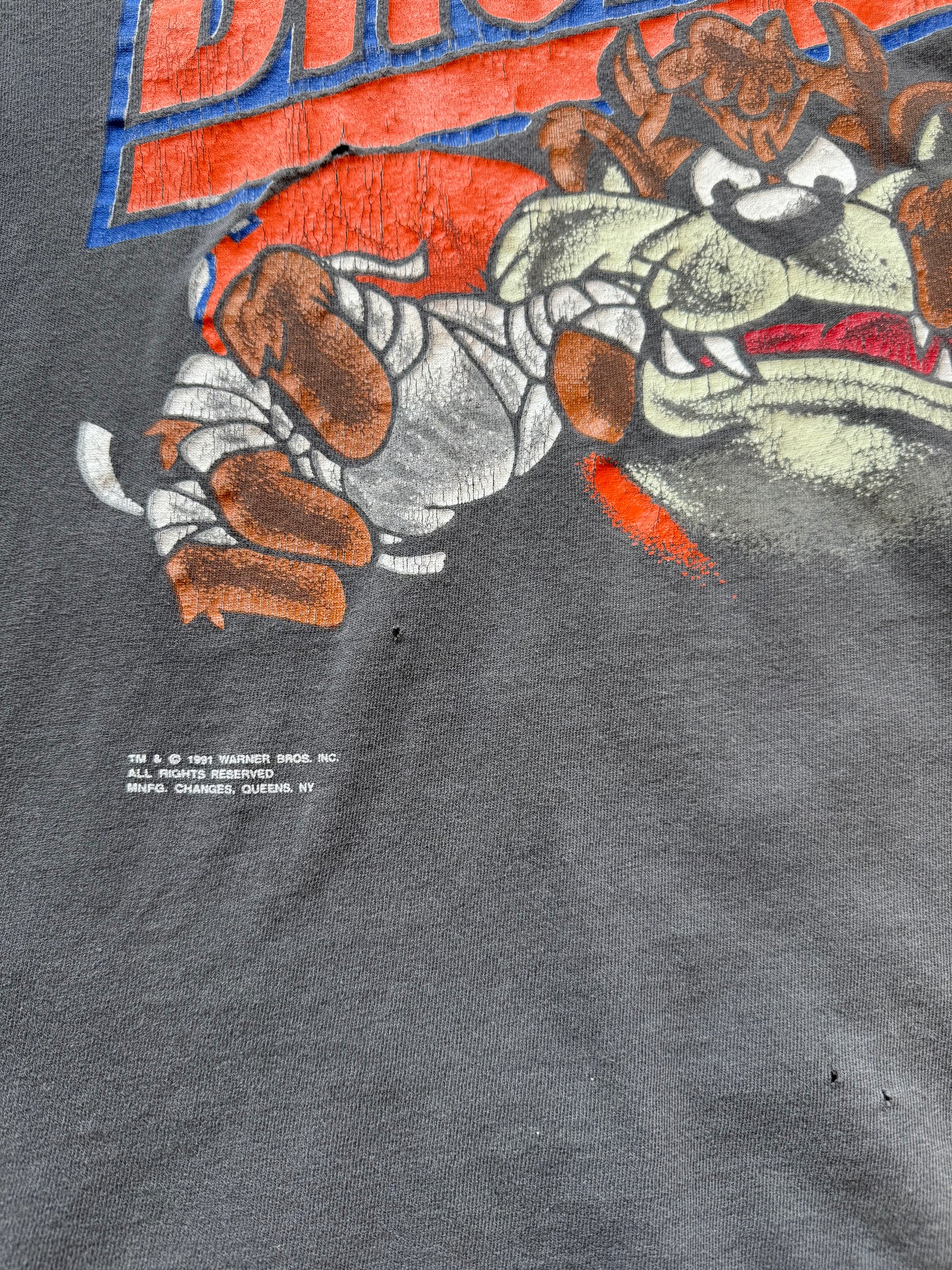 ‘91 Denver Broncos Taz T-Shirt XL