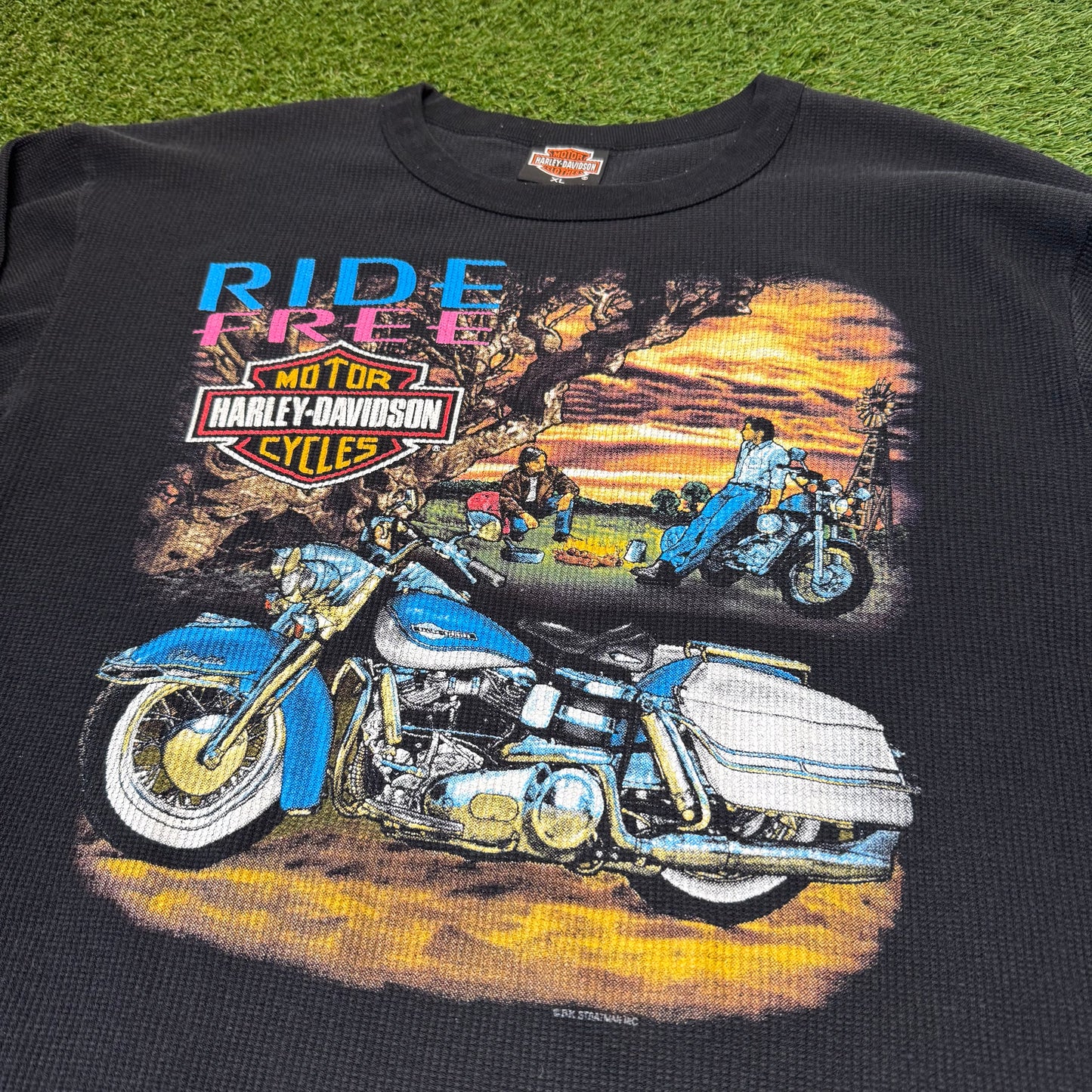 Vintage Harley Davidson Thermal 22x26.5