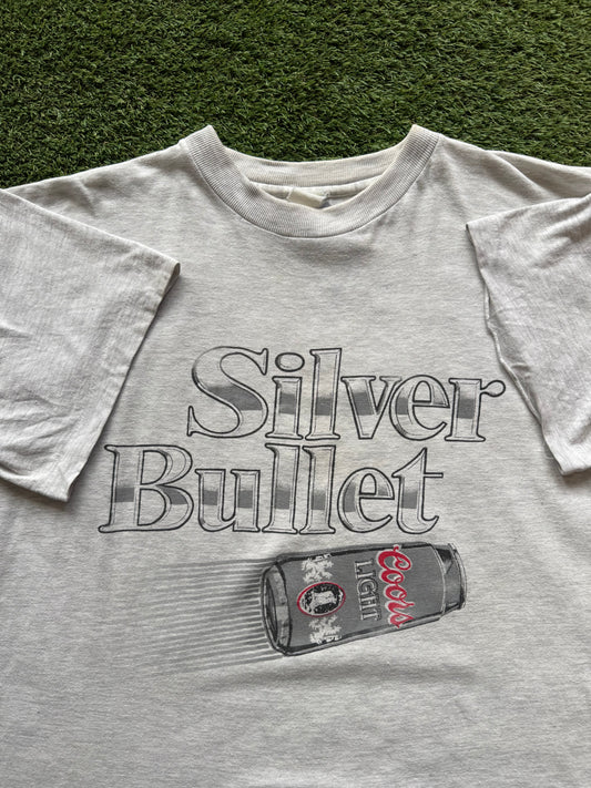 90s Coors Silver Bullet T-Shirt XL