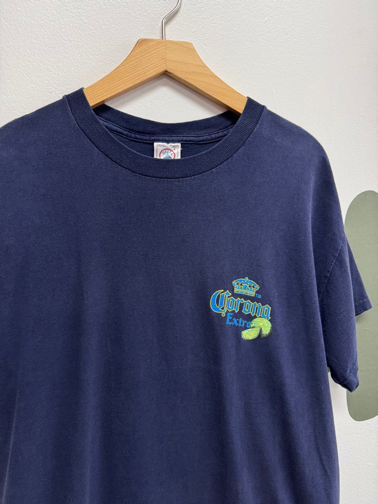 90’s Corona T-Shirt 24.5x29 - Large