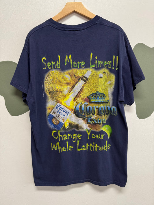 90’s Corona T-Shirt 24.5x29 - Large