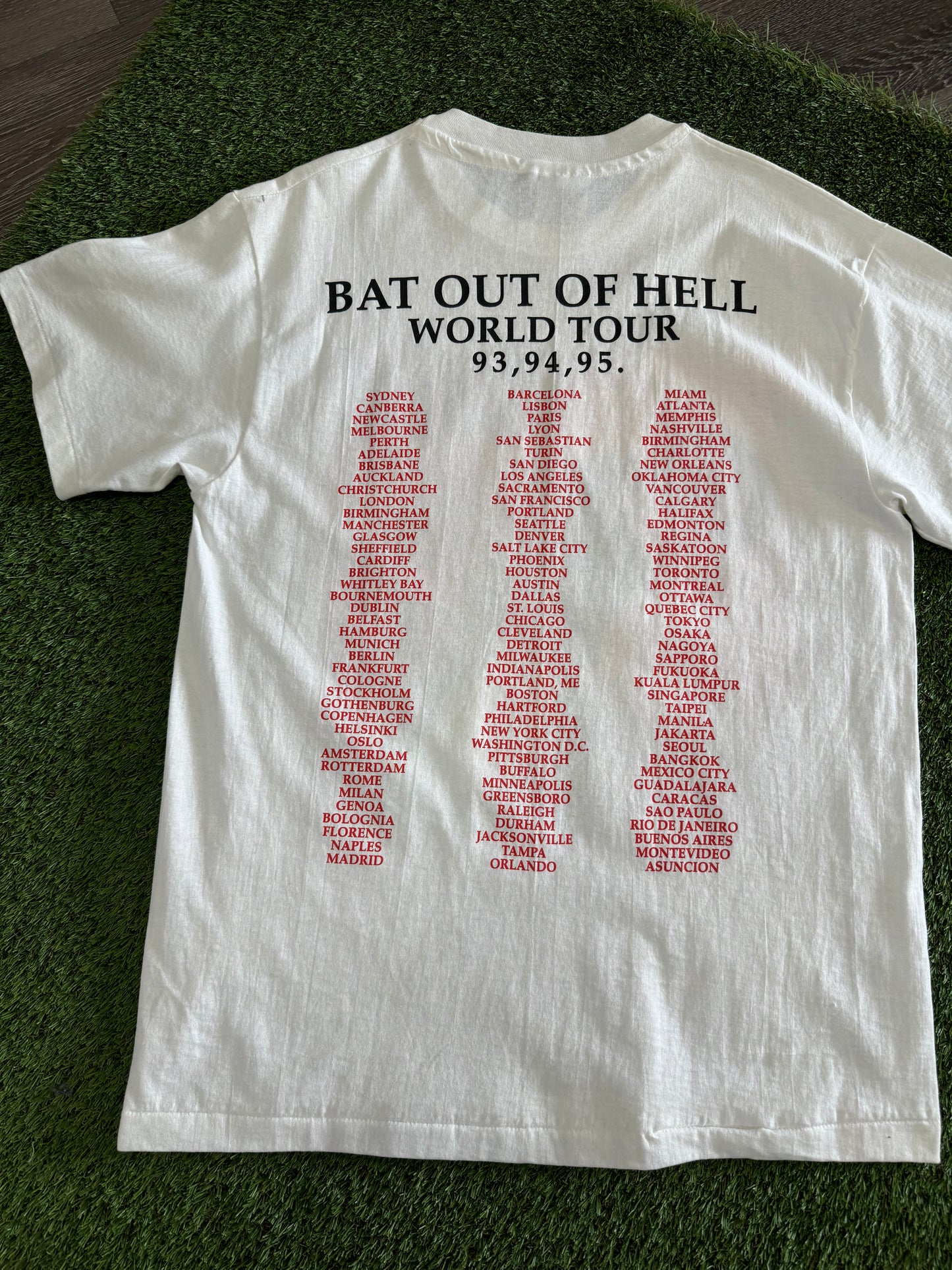 90’s Meatloaf T-Shirt 23x27.5 - Large