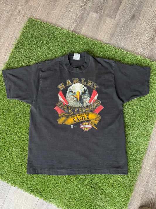90’s Harley Davidson Eagle T-Shirt XL 23.5x29