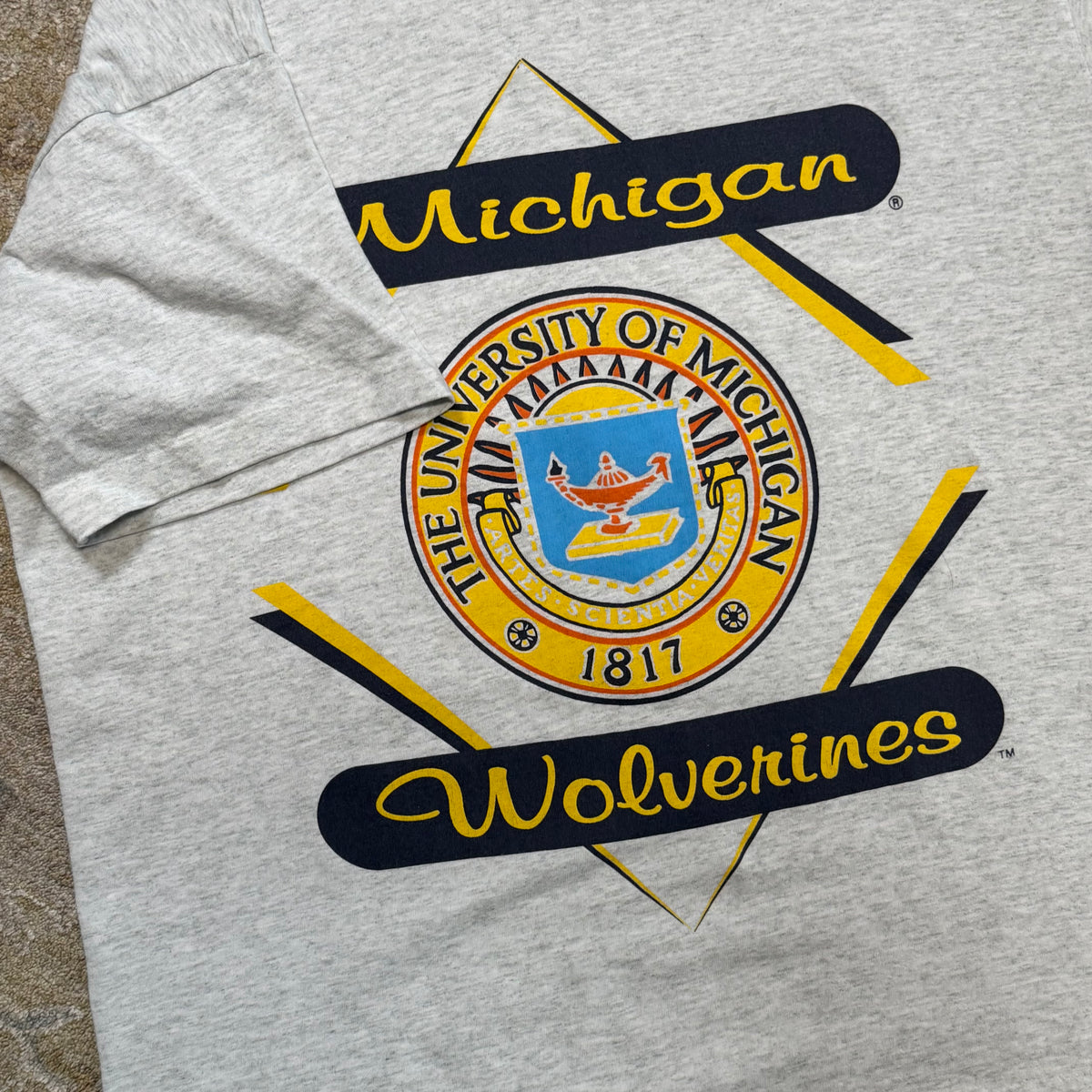 Michigan Wolverines Vintage T-Shirt Larget