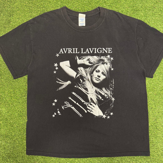 2008 Avril Lavigne T-Shirt L 23x28