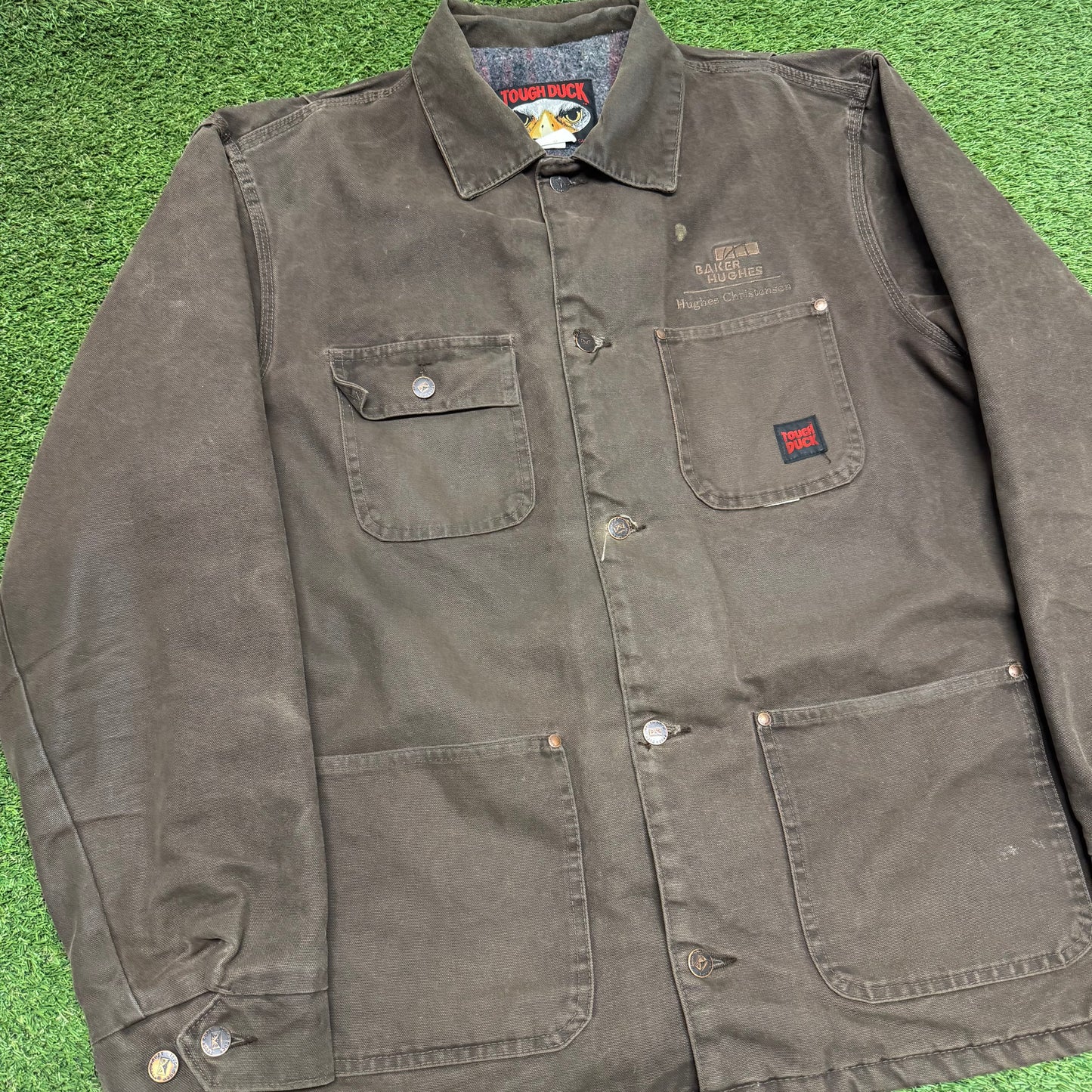 Vintage Chore Coat Blanket Lined 27x31.5