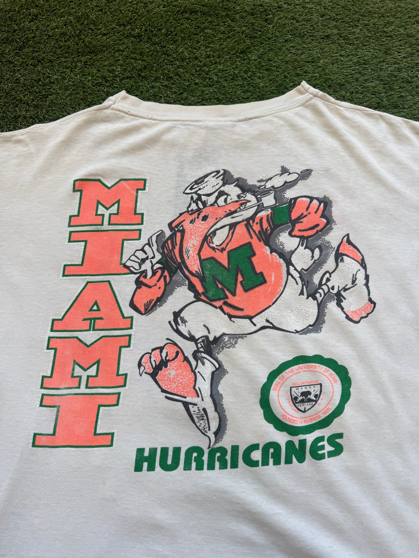 90’s Miami Hurricanes T-Shirt XL 24x24.5