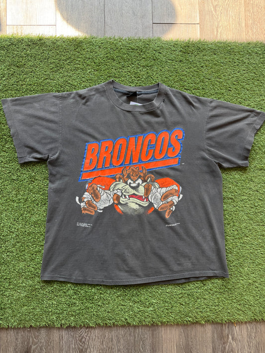 ‘91 Denver Broncos Taz T-Shirt XL