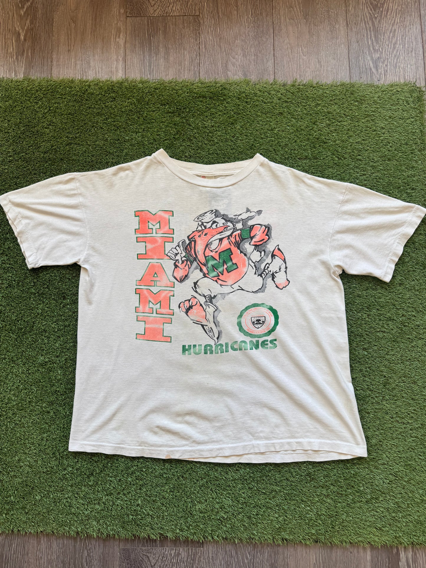 90’s Miami Hurricanes T-Shirt XL 24x24.5