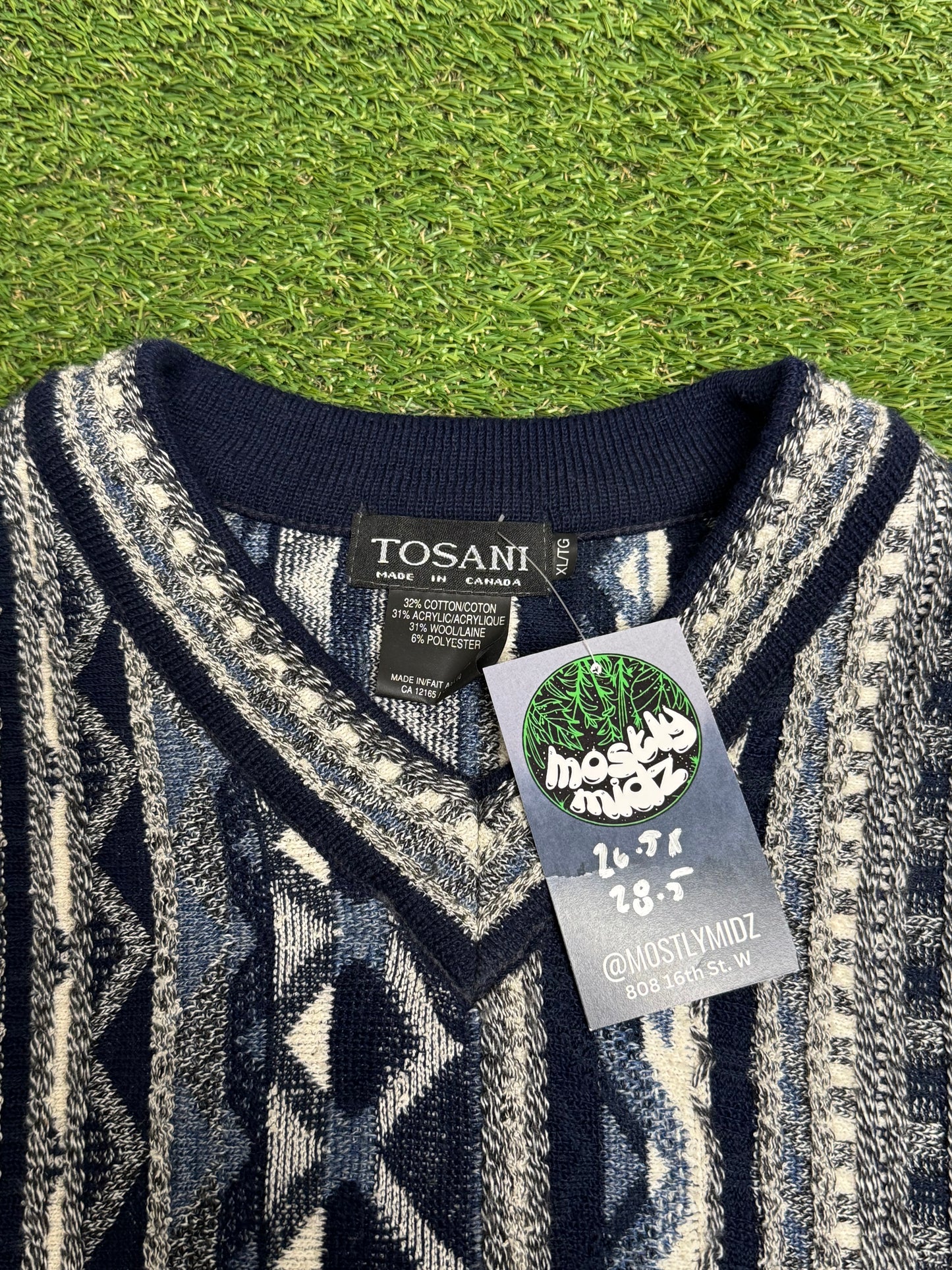 Vintage Tosani 3D Knit Sweater XL
