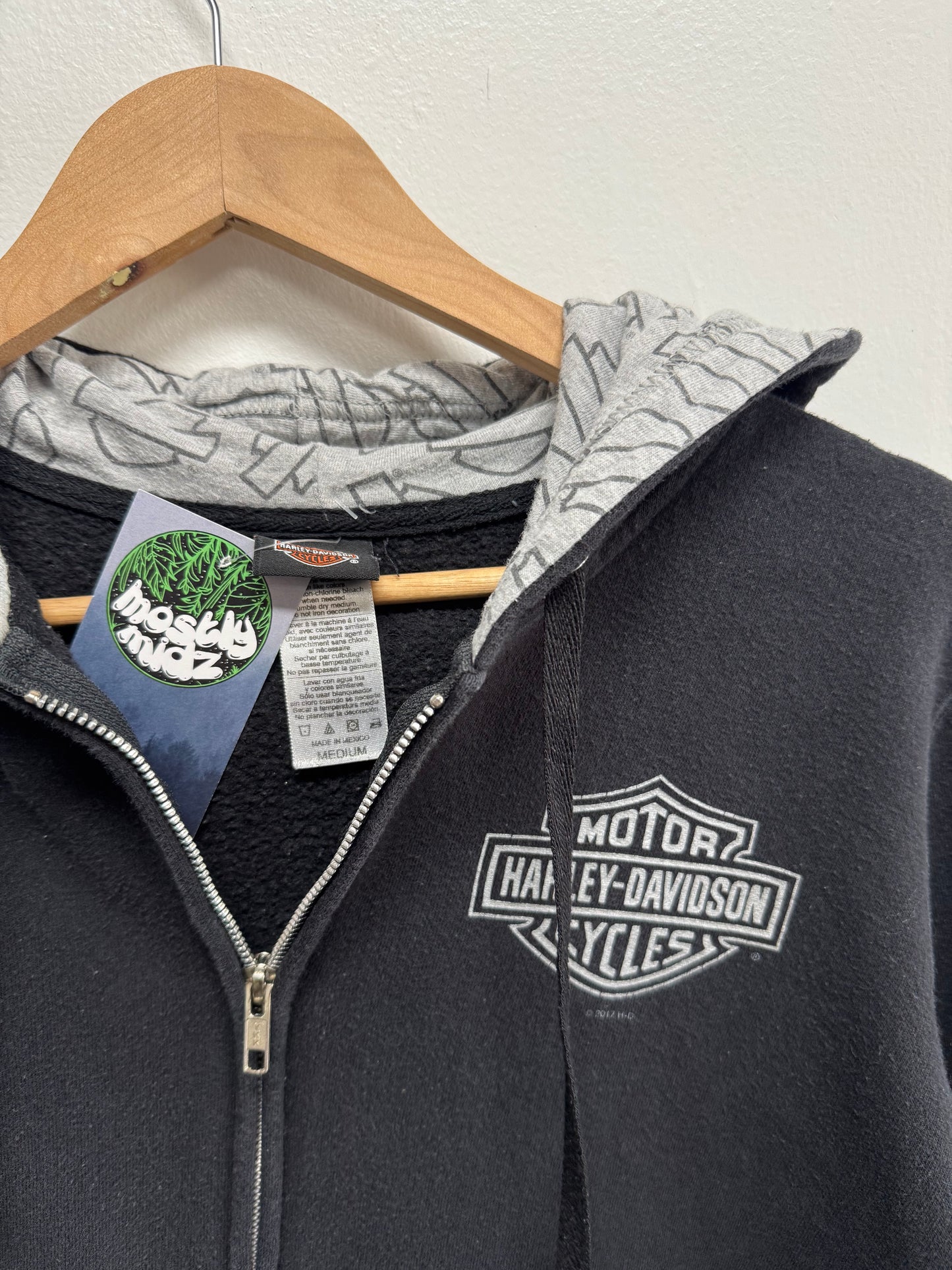 Harley Davidson Zip Up Hoodie M