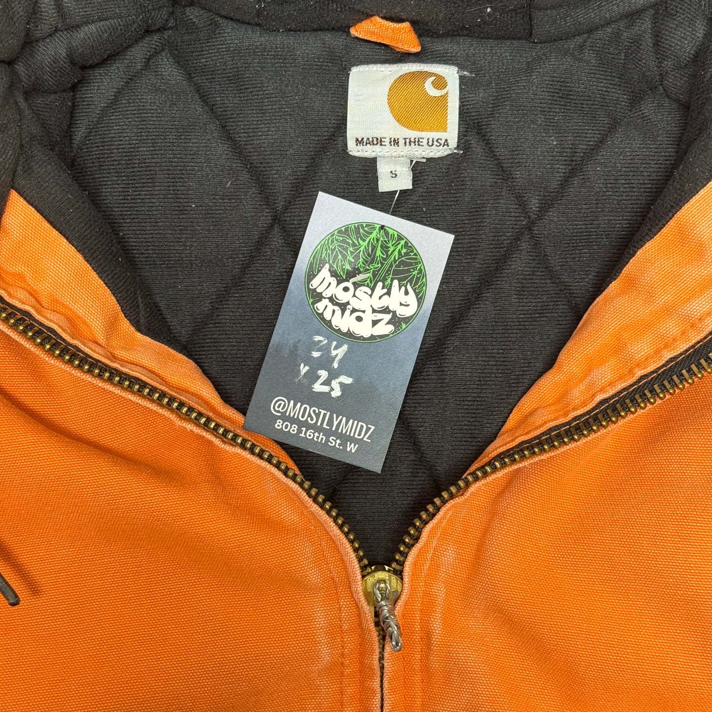 Carhartt Hooded Jacket Orange/Peach 24x25