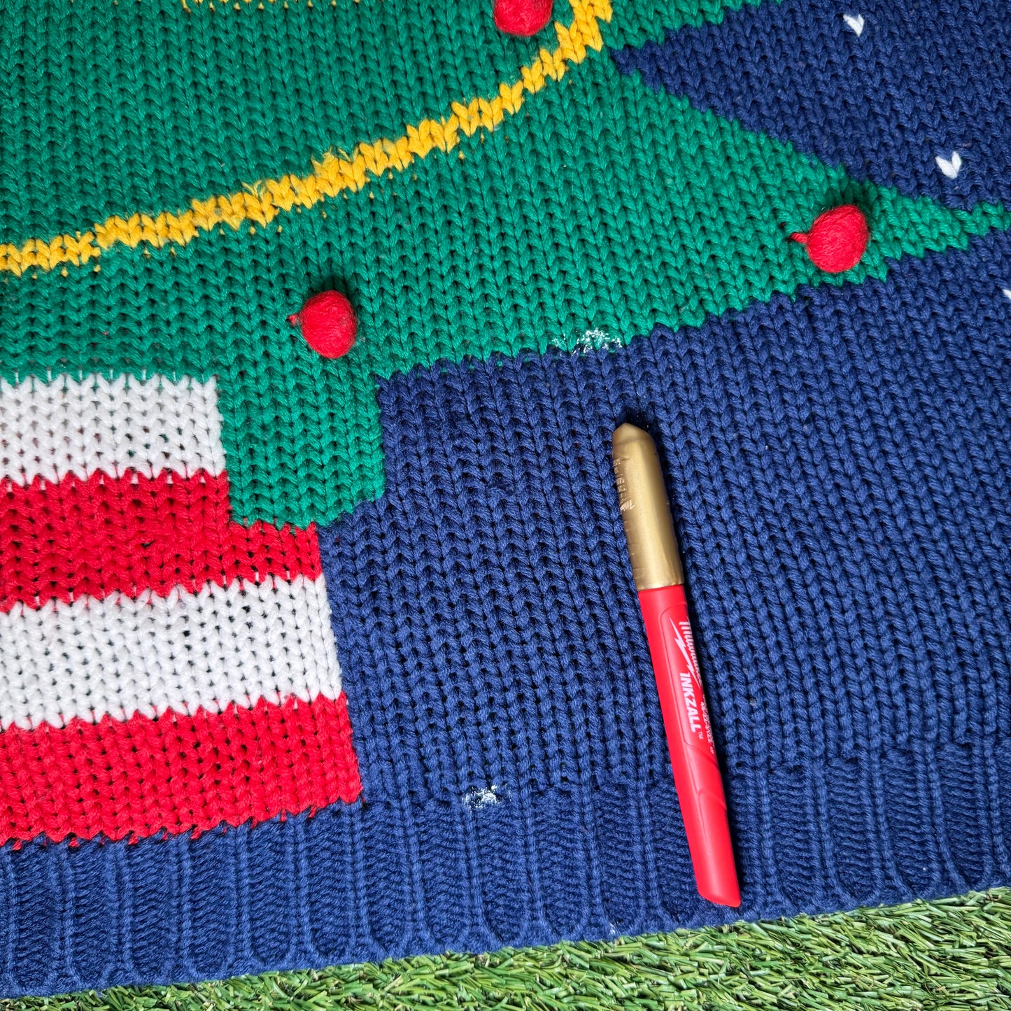 Vintage Christmas Tree Knit Large