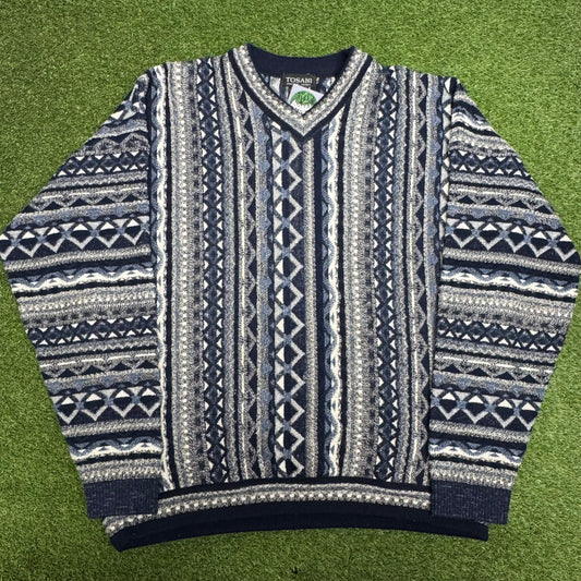 Vintage Tosani 3D Knit Sweater XL