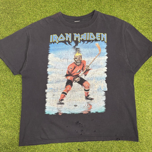 Iron Maiden Somewhere Back In Time Hockey T-Shirt
