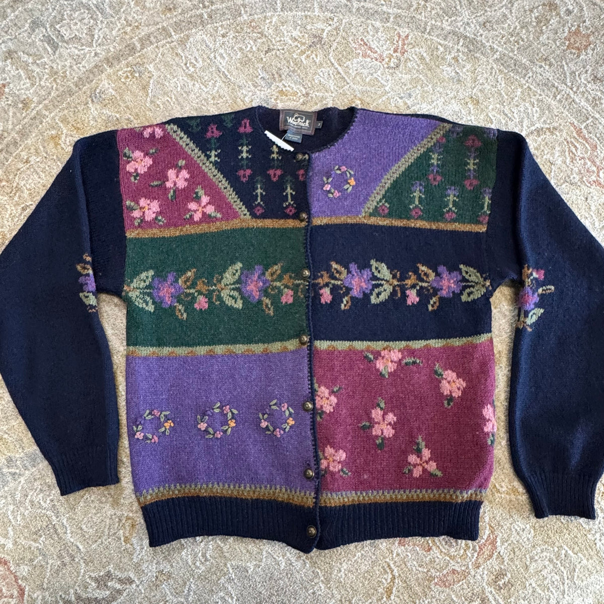 Vintage Woolrich Button Up Sweater Medium