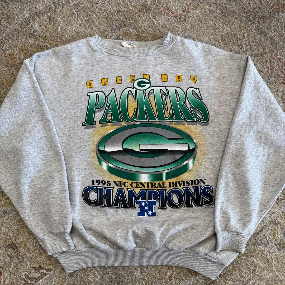 Vintage 1995 Green Bay Packers NFC Central Division Champions Crewneck