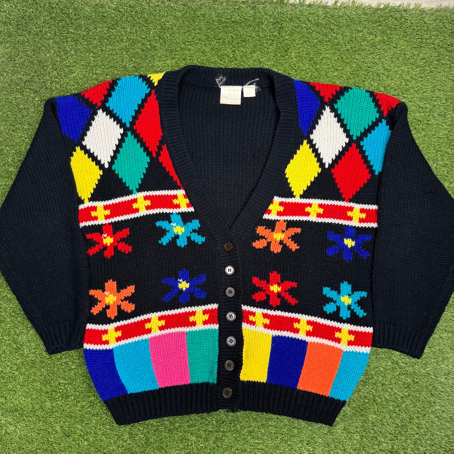 Vintage Floral Cardigan Large