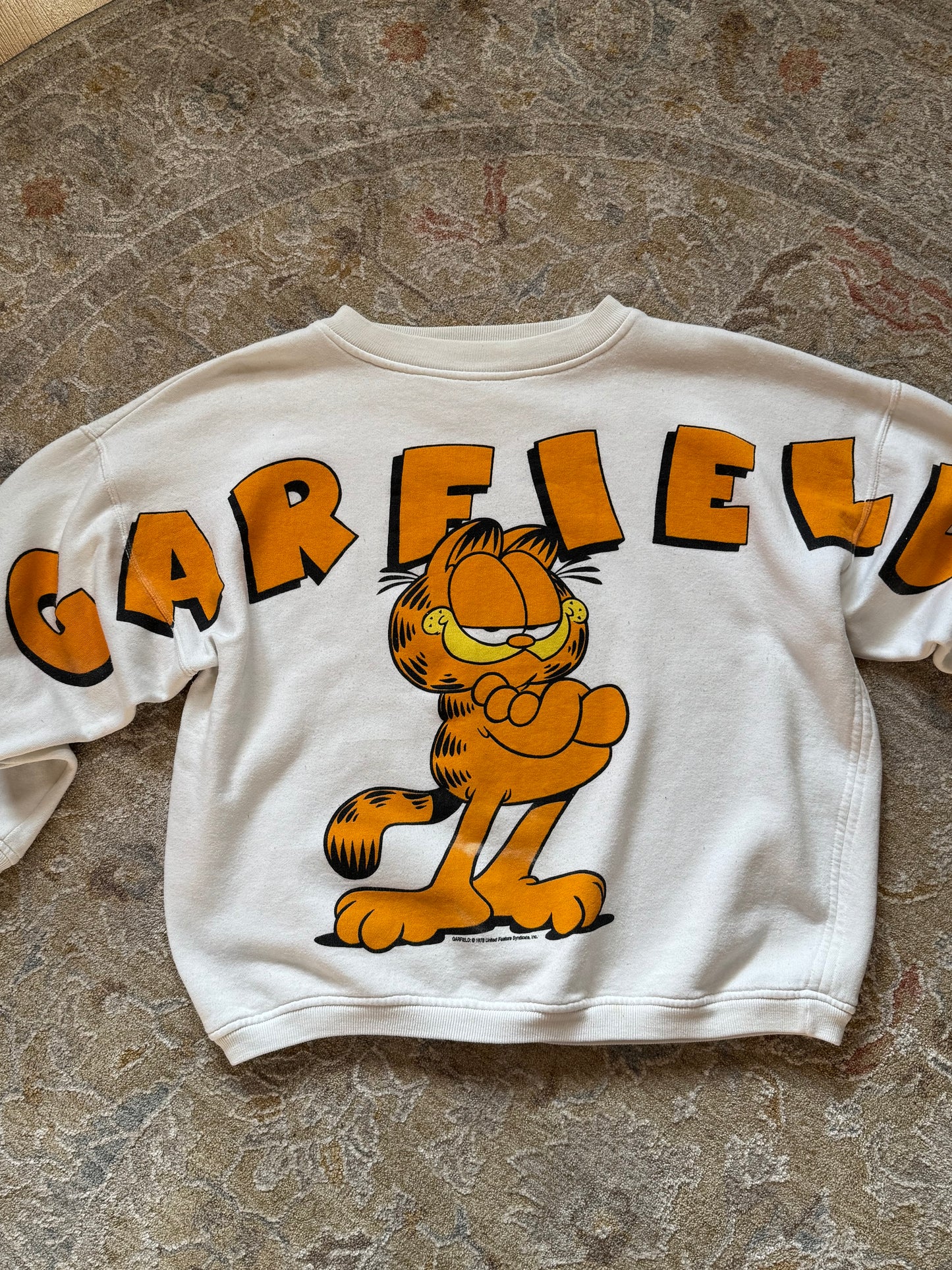 Garfield Spell Out Sweatshirt Vintage 25x25