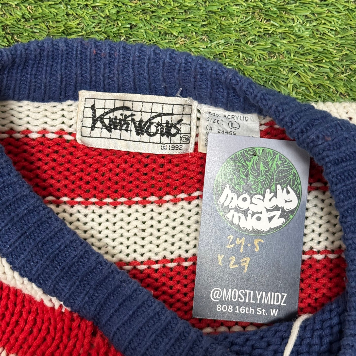 Vintage Christmas Tree Knit Large