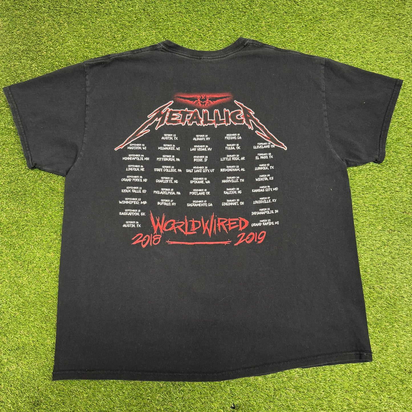 2018/19 Metallica World Tour T-Shirt XL