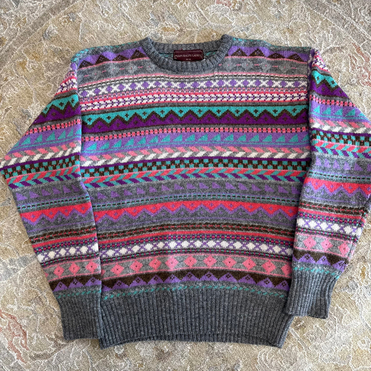 Vintage Ralph Lauren Wool Sweatshirt Medium