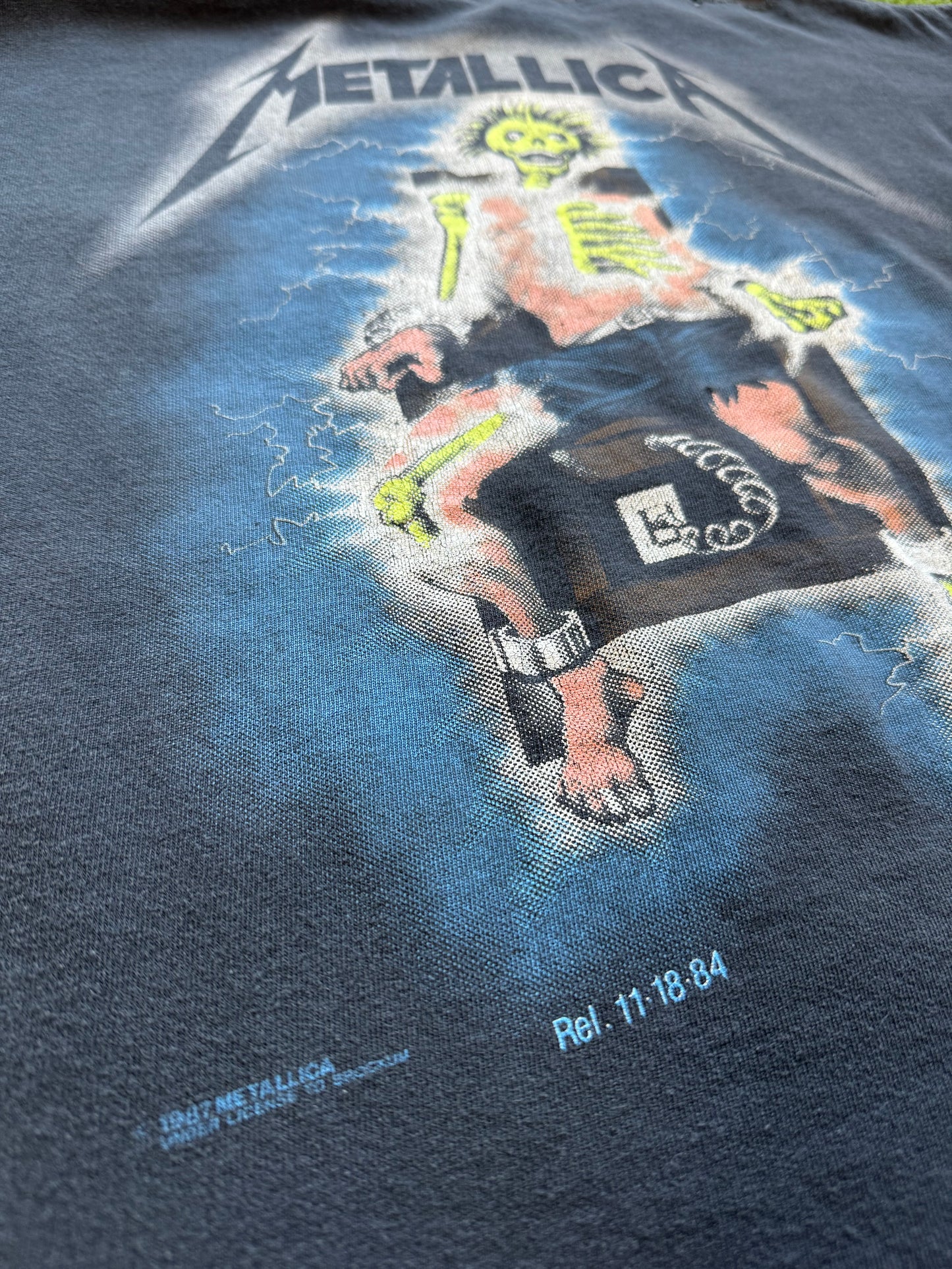 ‘89 Metallica Ride the Lightning XL 22.5x28
