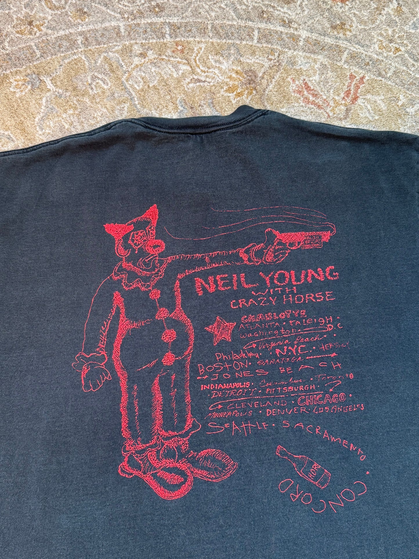 Neil Young & Crazy Horse Vintage Shirt 1996 XL