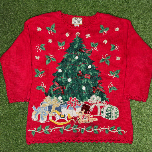 1996 Christmas Tree Knit Small