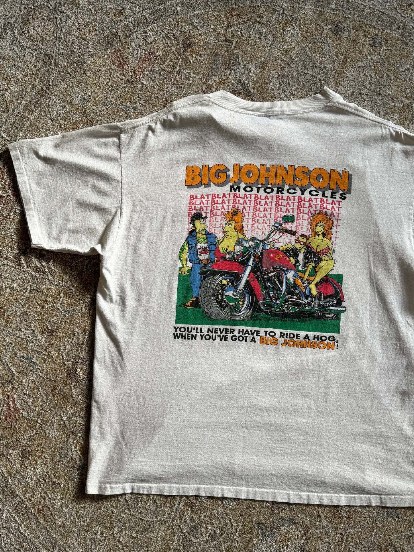 Big Johnson Motorcycles Vintage T-Shirt XL