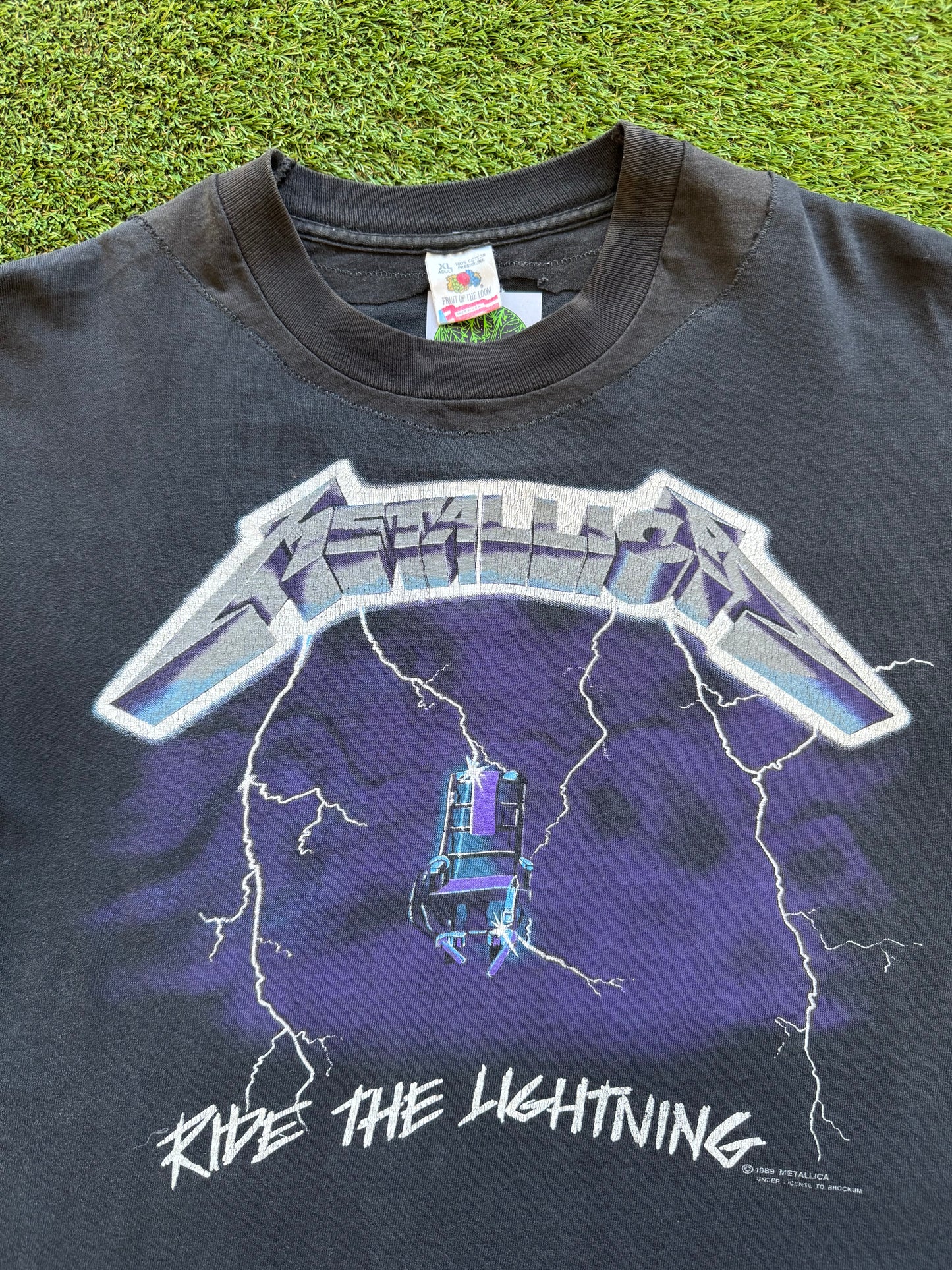 ‘89 Metallica Ride the Lightning XL 22.5x28