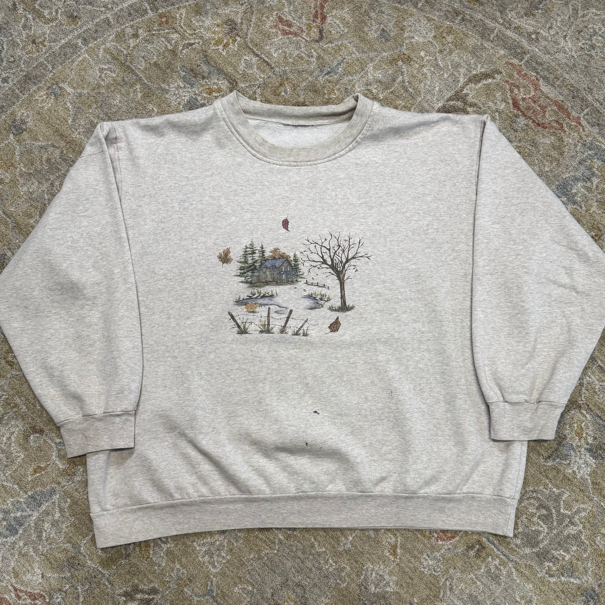 Vintage Cottage Sweatshirt fits medium