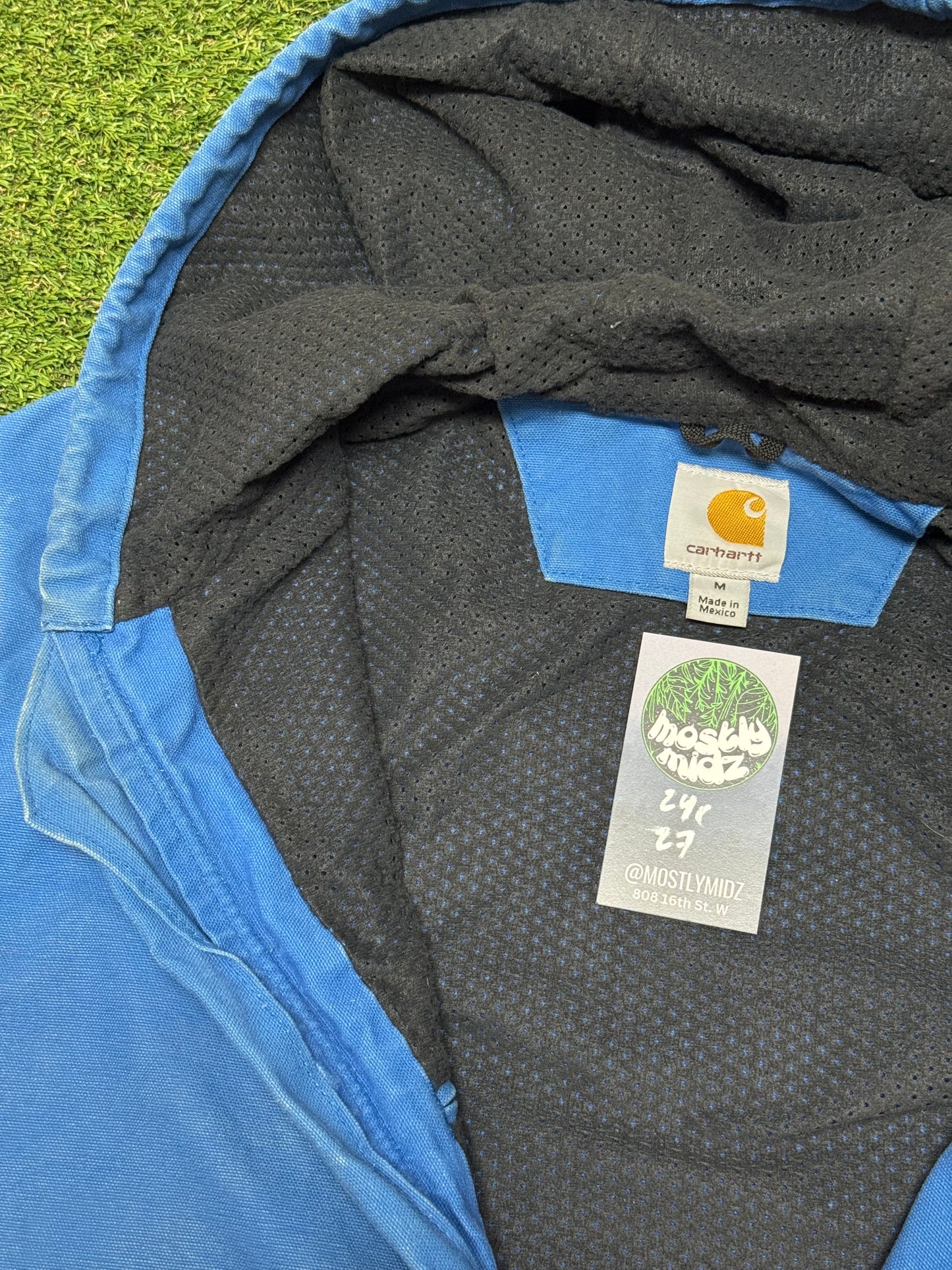 Carhartt Hooded Jacket Electric Blue