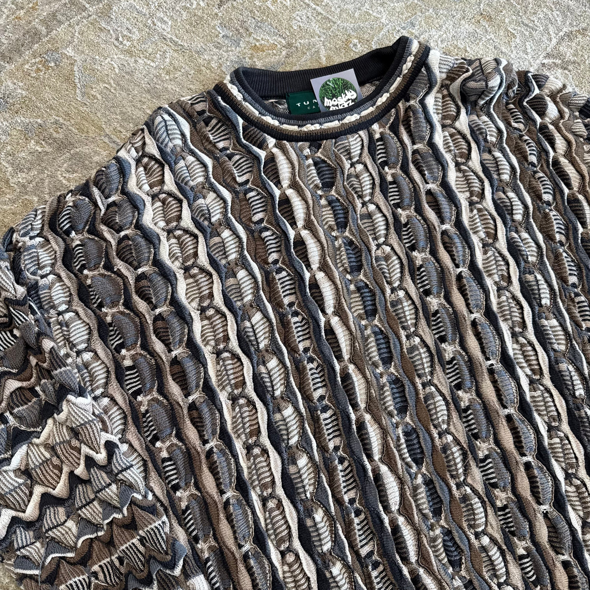Vintage Tundra 3d Knit Sweatshirt Large