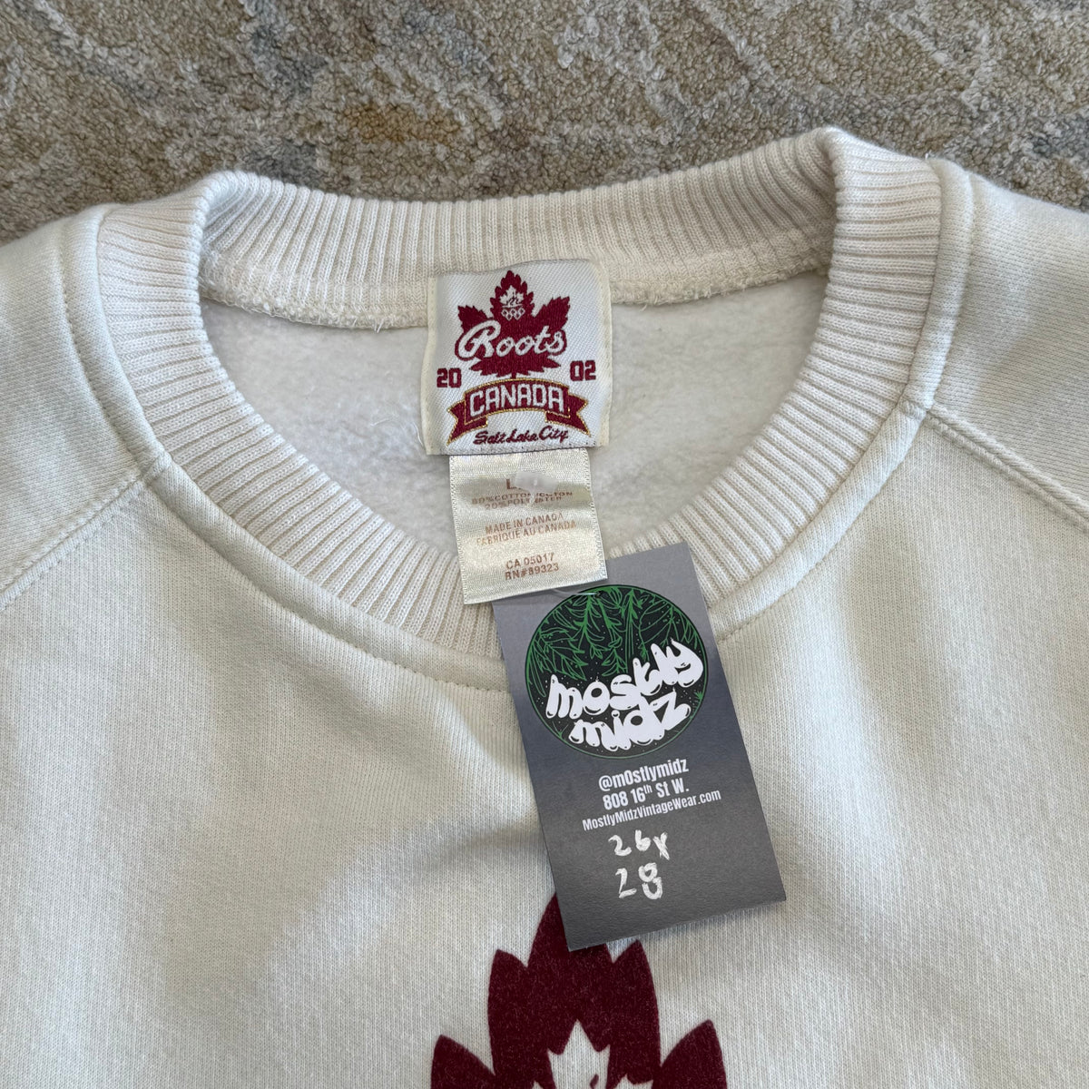 Vintage Roots Team Canada 2002 Olympics Sweatshirt Large