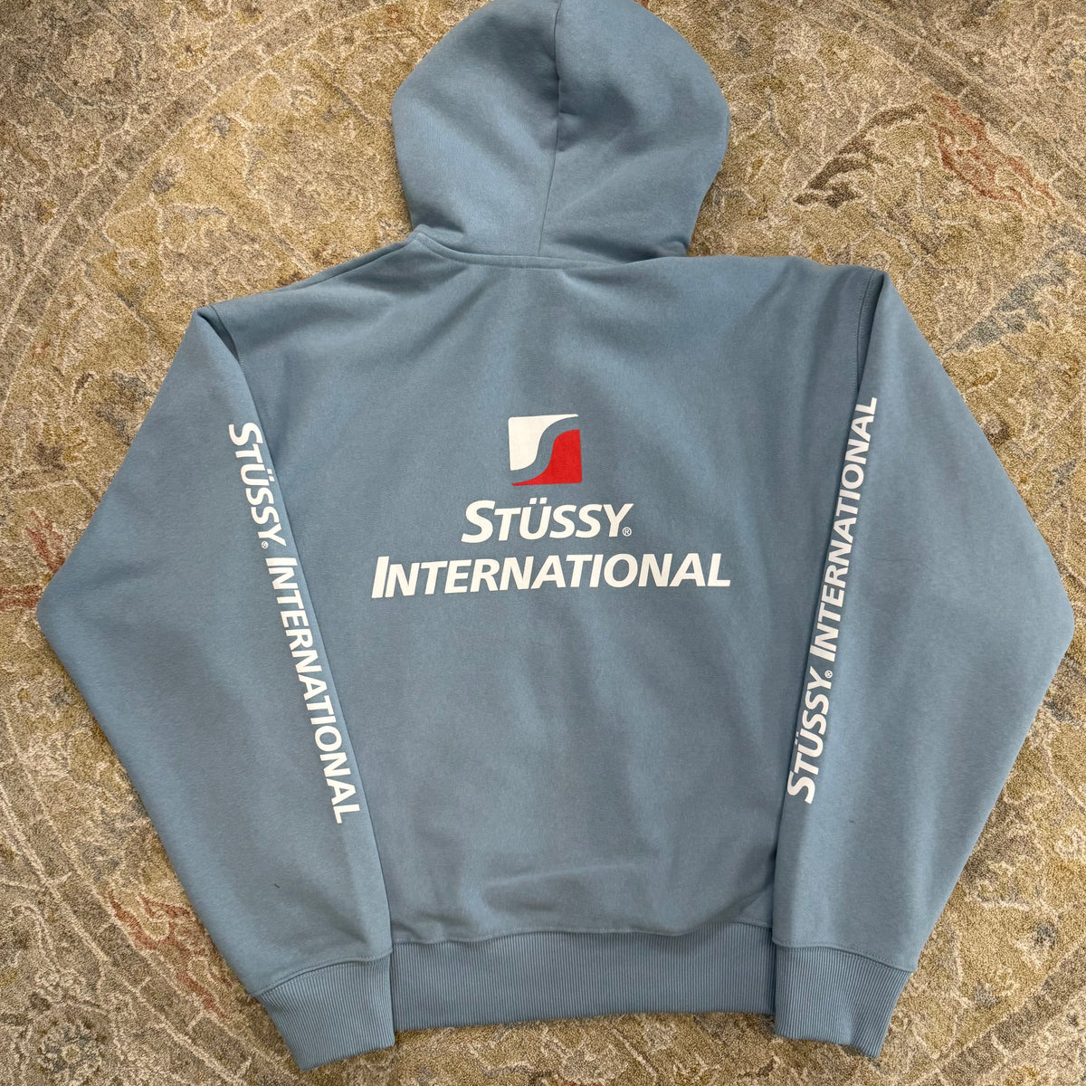 Stussy International Hoodie Large NWT Slate