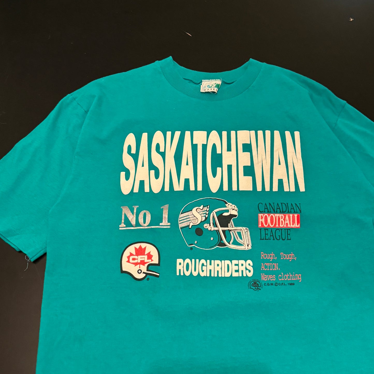 1989 Roughriders T-Shirt Large