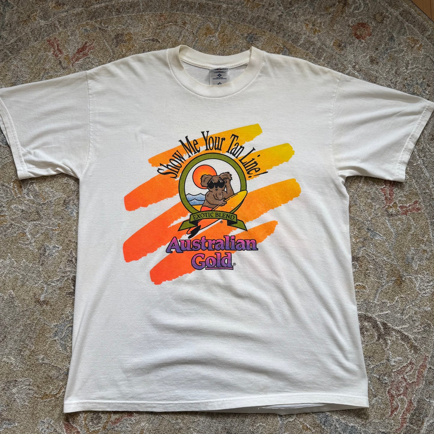 Australian Gold Tan Line T-shirt Vintage Medium