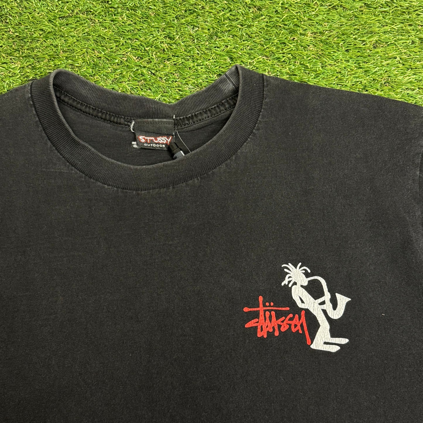 Vintage Stussy Stickman Jazz T-Shirt Large