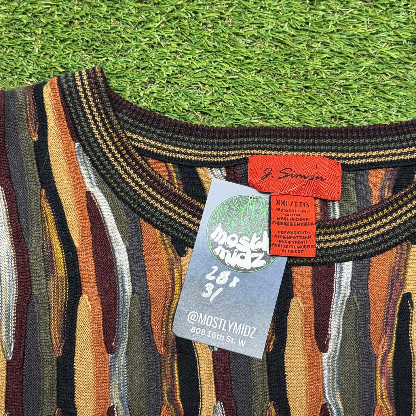 3D Knit Sweater XXL 28x31