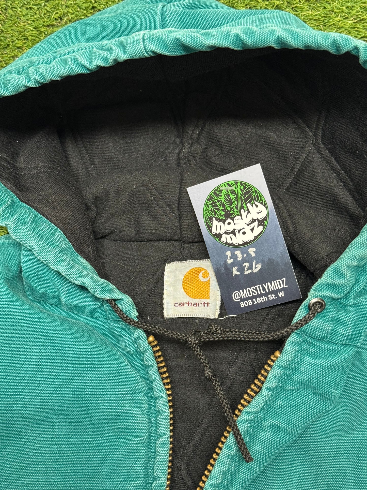 Carhartt Hooded Jacket Aqua 23.5x26