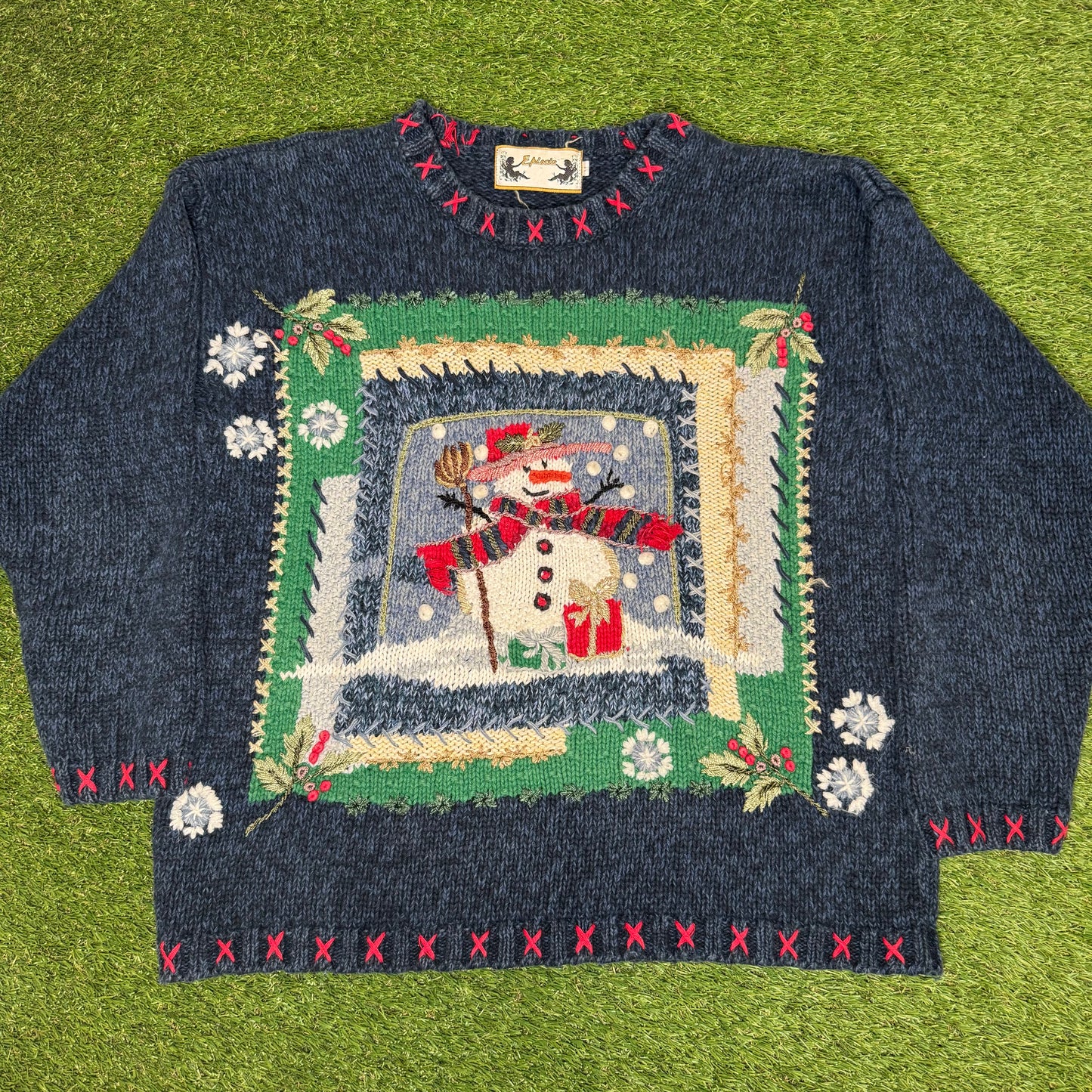 Vintage Snowman Knit Medium